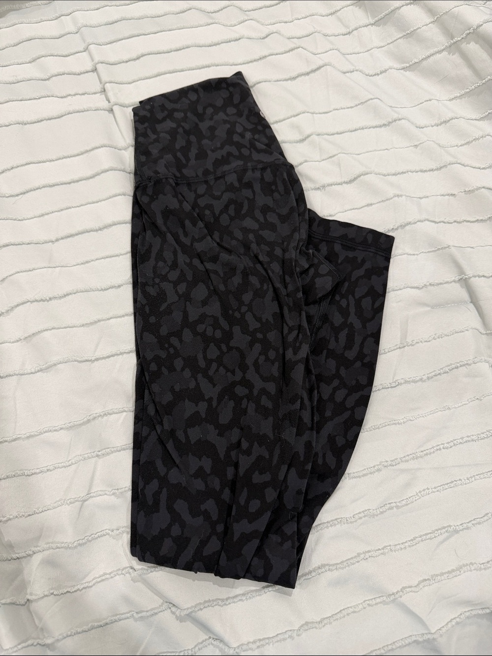 lululemon athletica Black & Charcoal Animal Print Align Leggings